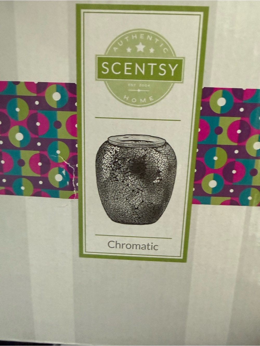 Scentsy Chromatic Decorative Warmer - Teal, Purple, Pink